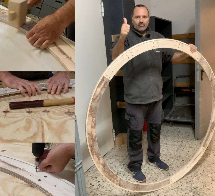 Sistema-Modulare-Cornice-Rotonda-Legno-Negozio